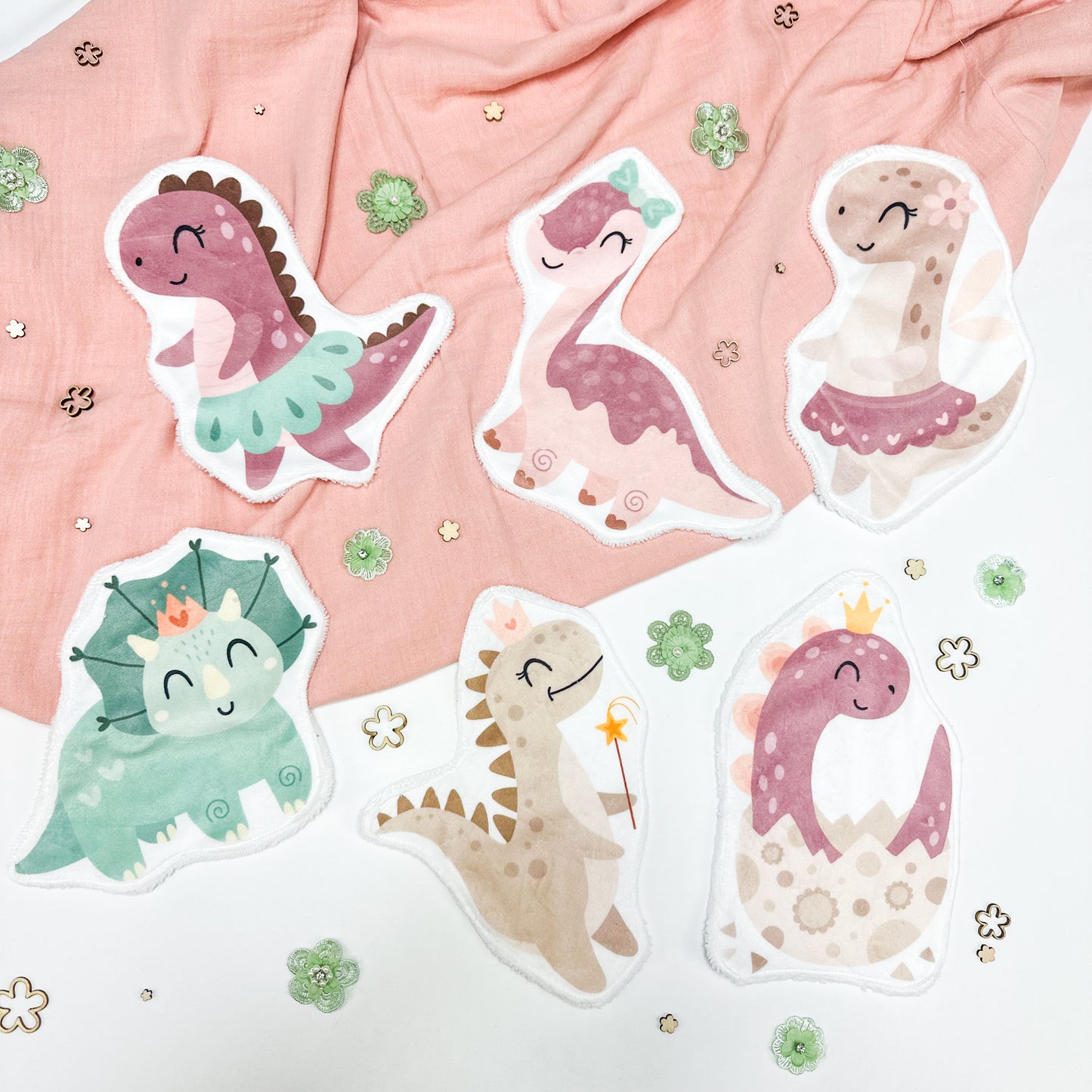 Coton lavable dinosaure (344)