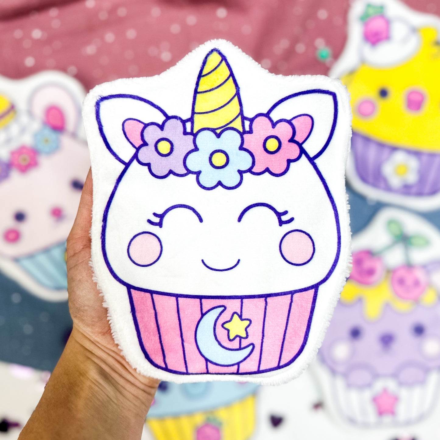 Coton lavable cupcake licorne (67)